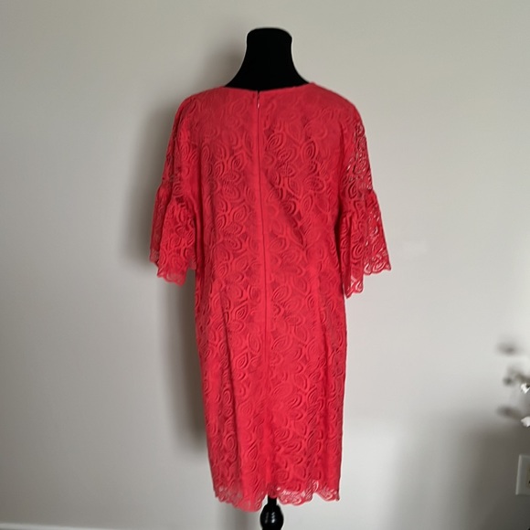 Ann Taylor Coral Dress. Size 12 - Picture 2 of 11